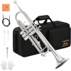 Eastar ETR-380N Standard Si Bemol Trompet (Silver)