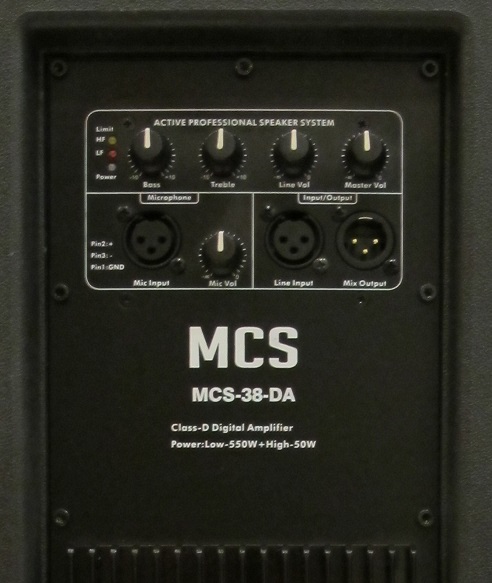 Mcs 38 Da 600 Watt Rms 15 inç Aktif Kabin Hoparlör