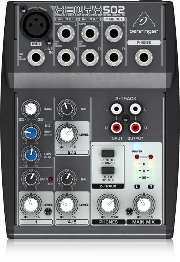 Behringer XENYX 502 5 Kanal Analog Mikser